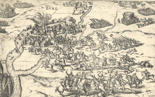 Afbeelding van de Slag bij Terborg 31 maart 1584 door Frans Hogenberg Afbeelding van de Slag bij Terborg 31 maart 1584 door Frans Hogenberg