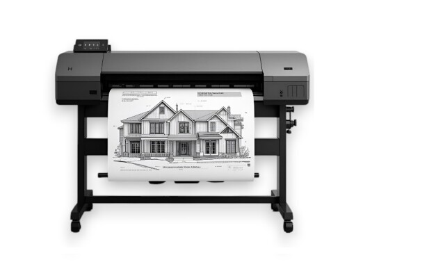 Foto van een scanner om bijvoorbeeld groot formaat bouwtekeningen te digitaliseren Foto van een scanner om bijvoorbeeld groot formaat bouwtekeningen te digitaliseren