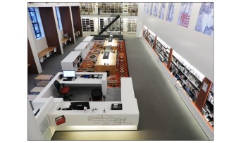 Foto van de studiezaal na de verbouwing op 3 oktober 2023