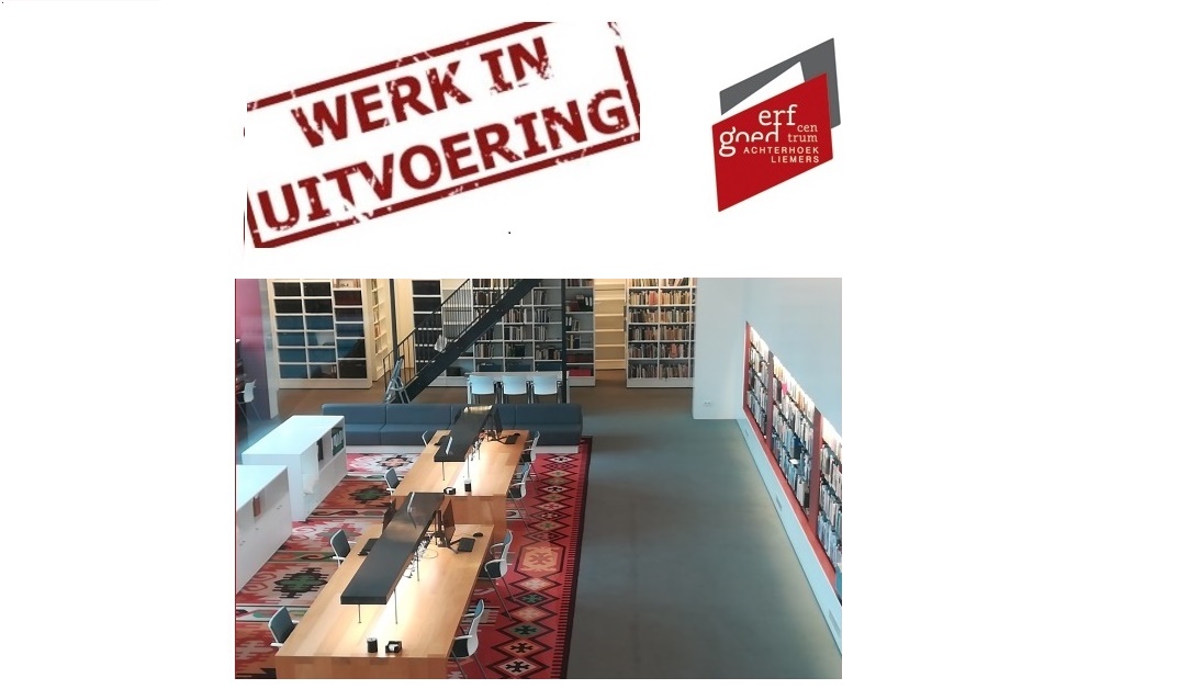Foto van de vooraankondiging over de verbouwing van de studiezaal