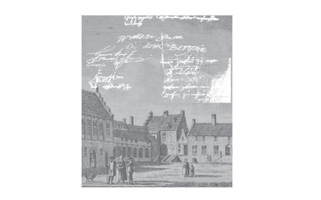 Foto van translucente paneel Huwelijkscontract (1556) van Willem van den Bergh (*1537-† 1586) en Maria van Nassau (*1539-† 1599, zuster van Willem van Oranje en dochter van Willem (de Rijke) van Nassau en Juliana van Stolberg); afbeelding van Huis Ulft. Foto van translucente paneel Huwelijkscontract (1556) van Willem van den Bergh (*1537-† 1586) en Maria van Nassau (*1539-† 1599, zuster van Willem van Oranje en dochter van Willem (de Rijke) van Nassau en Juliana van Stolberg); afbeelding van Huis Ulft.