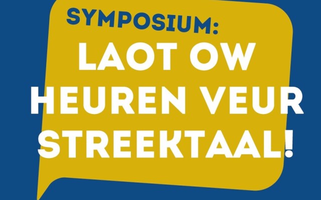 Logo van het Streektaalsymposium 2025: Laot ow heuren veur streektaal Logo van het Streektaalsymposium 2025: Laot ow heuren veur streektaal