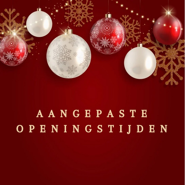Banner aangepaste openingstijden feestdagen